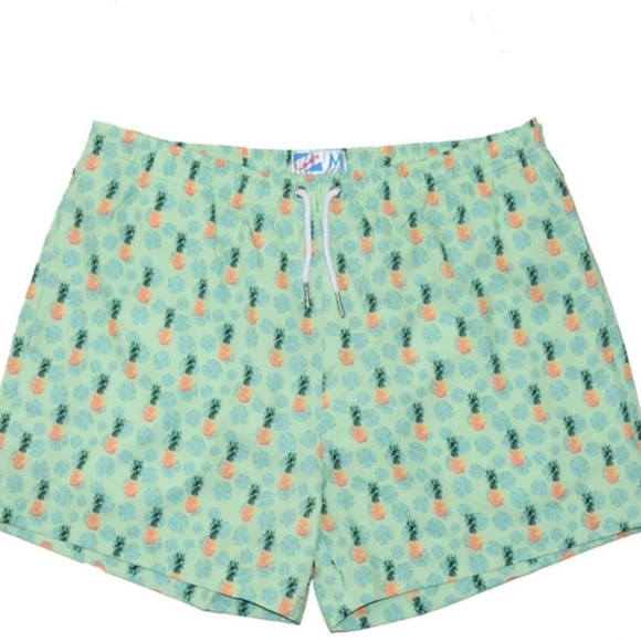 Bermie's Pineapple Vibes Swim Trunks - Picture 2 of 12